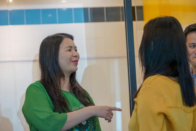 meet prof frank monks with noble academy team and students