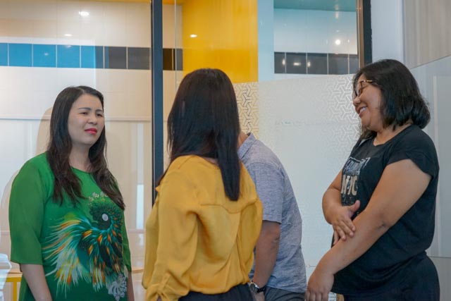 meet prof frank monks with noble academy team and students