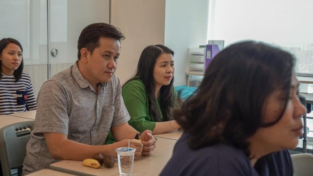 meet prof frank monks with noble academy team and students