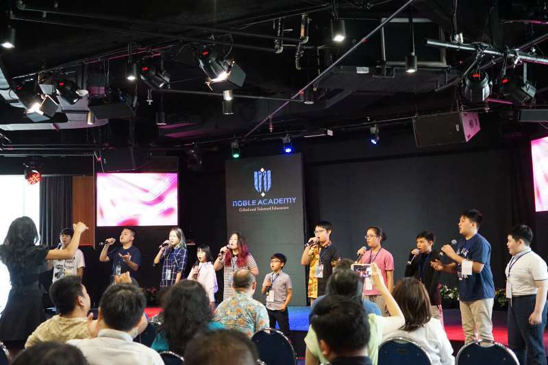  noble academy team and students event at noble talk and exhibition 2019