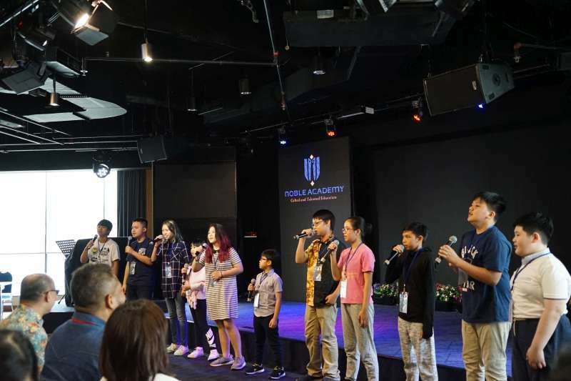  noble academy team and students event at noble talk and exhibition 2019