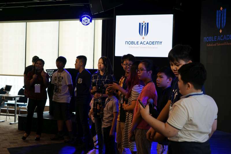  noble academy team and students event at noble talk and exhibition 2019