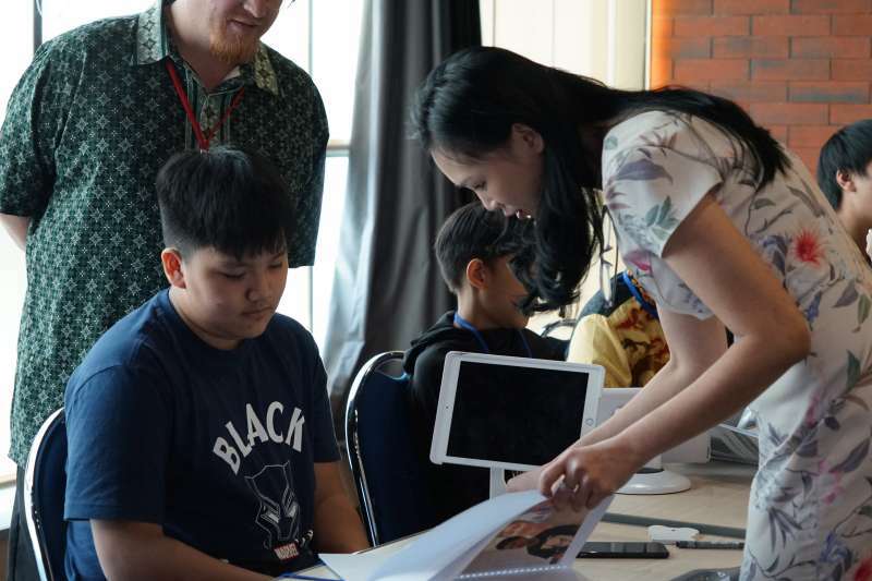  noble academy team and students event at noble talk and exhibition 2019