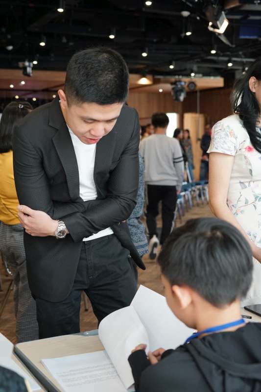  noble academy team and students event at noble talk and exhibition 2019