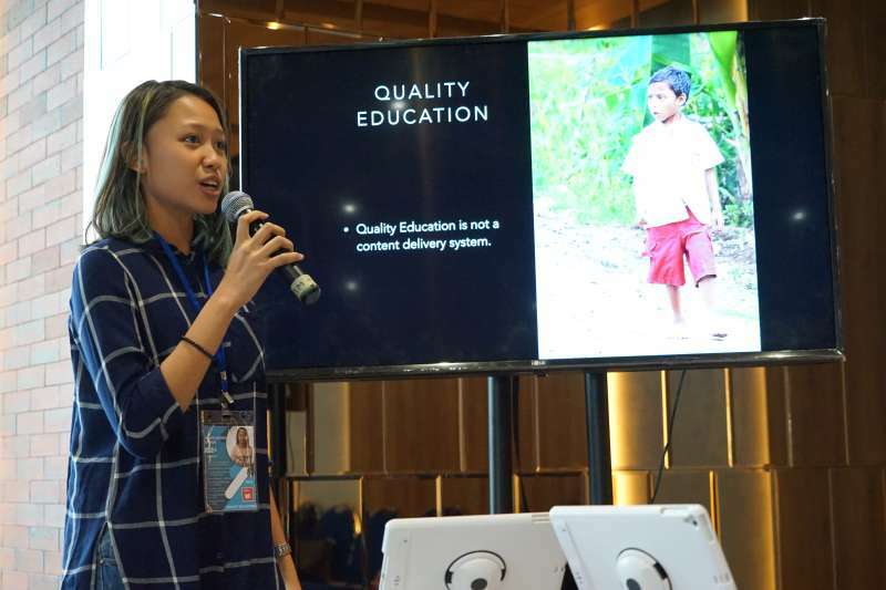  noble academy team and students event at noble talk and exhibition 2019