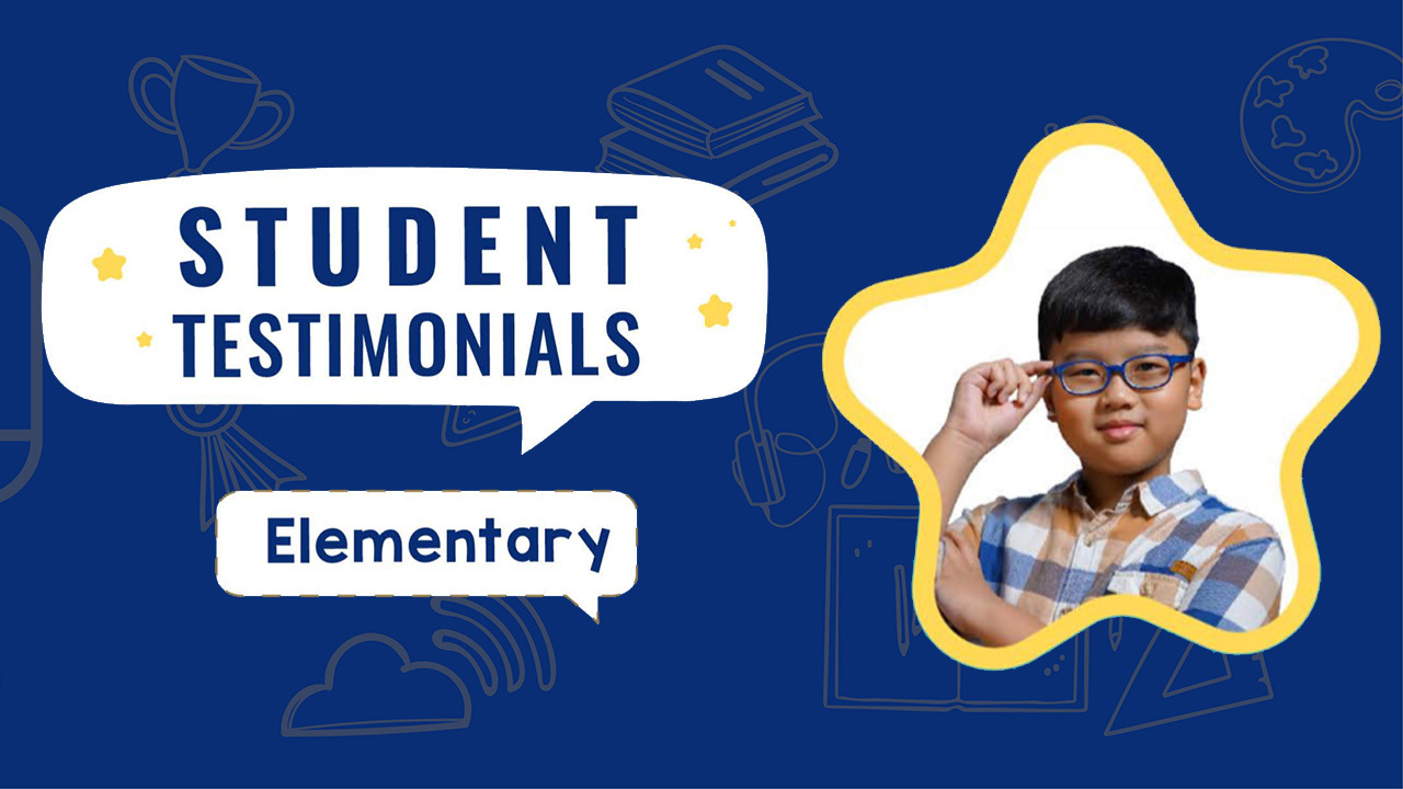 Testimonial Murid Noble Academy, Sean (Kelas 5)